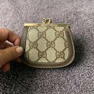 Rare! GUCCI Micro Small GG pouch coin purse wallet